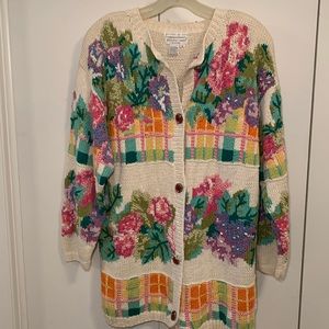 Hand knit vintage Jennifer Reed sweater